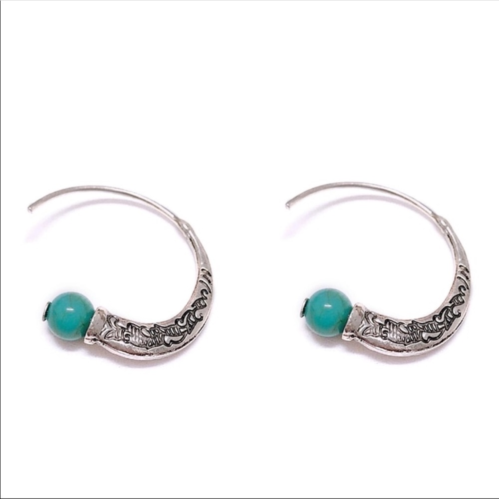 Silver Turquoise Earrings